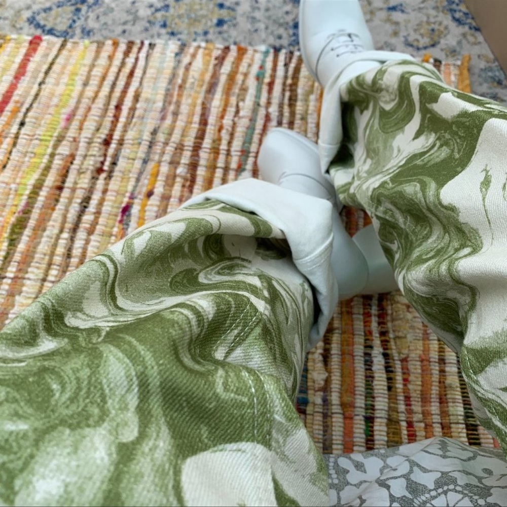 Reformation Avocado Swirl Jeans Size 25